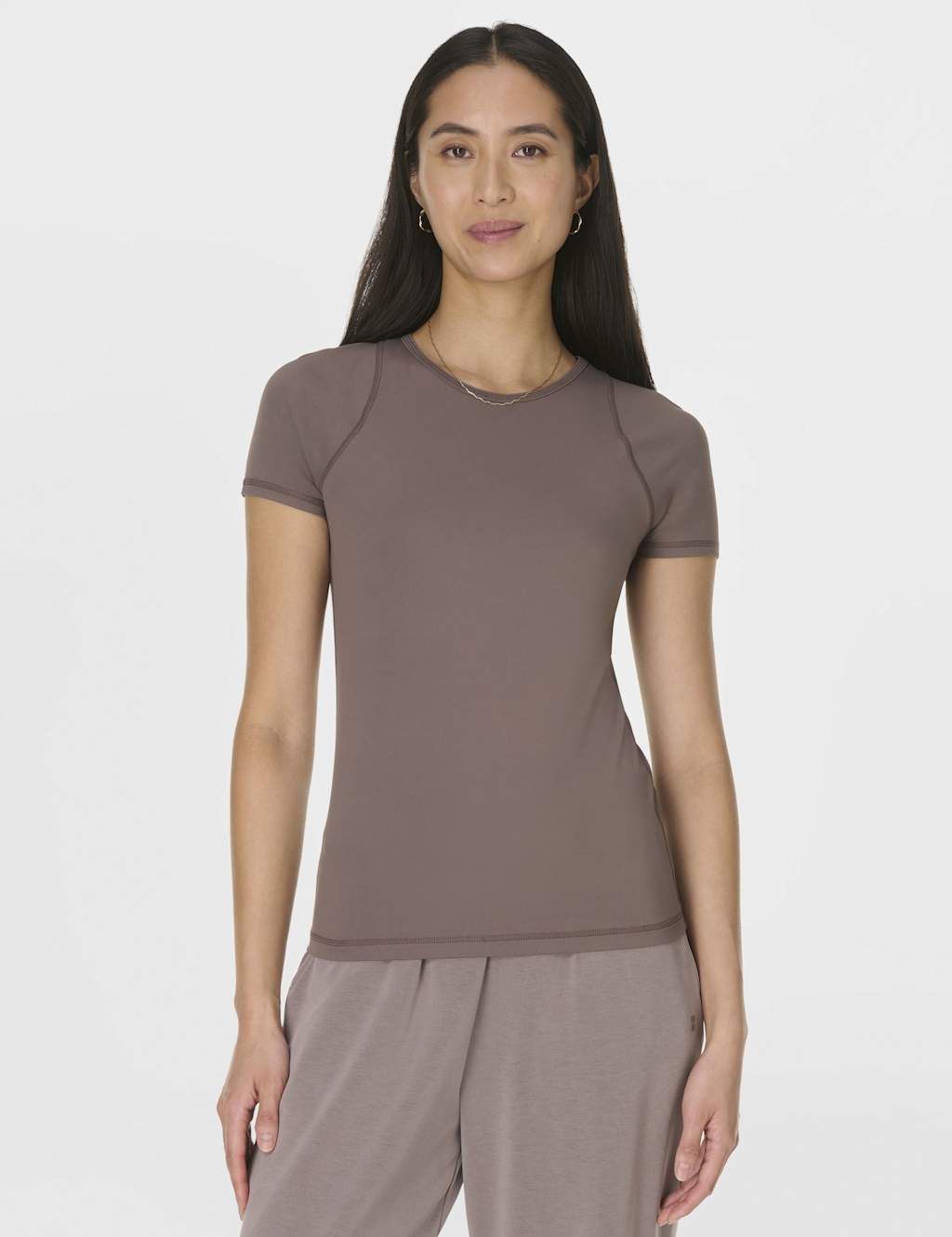 Sweaty Betty Women's All Day Crew Neck Yoga T-Shirt - Medium - Taupe