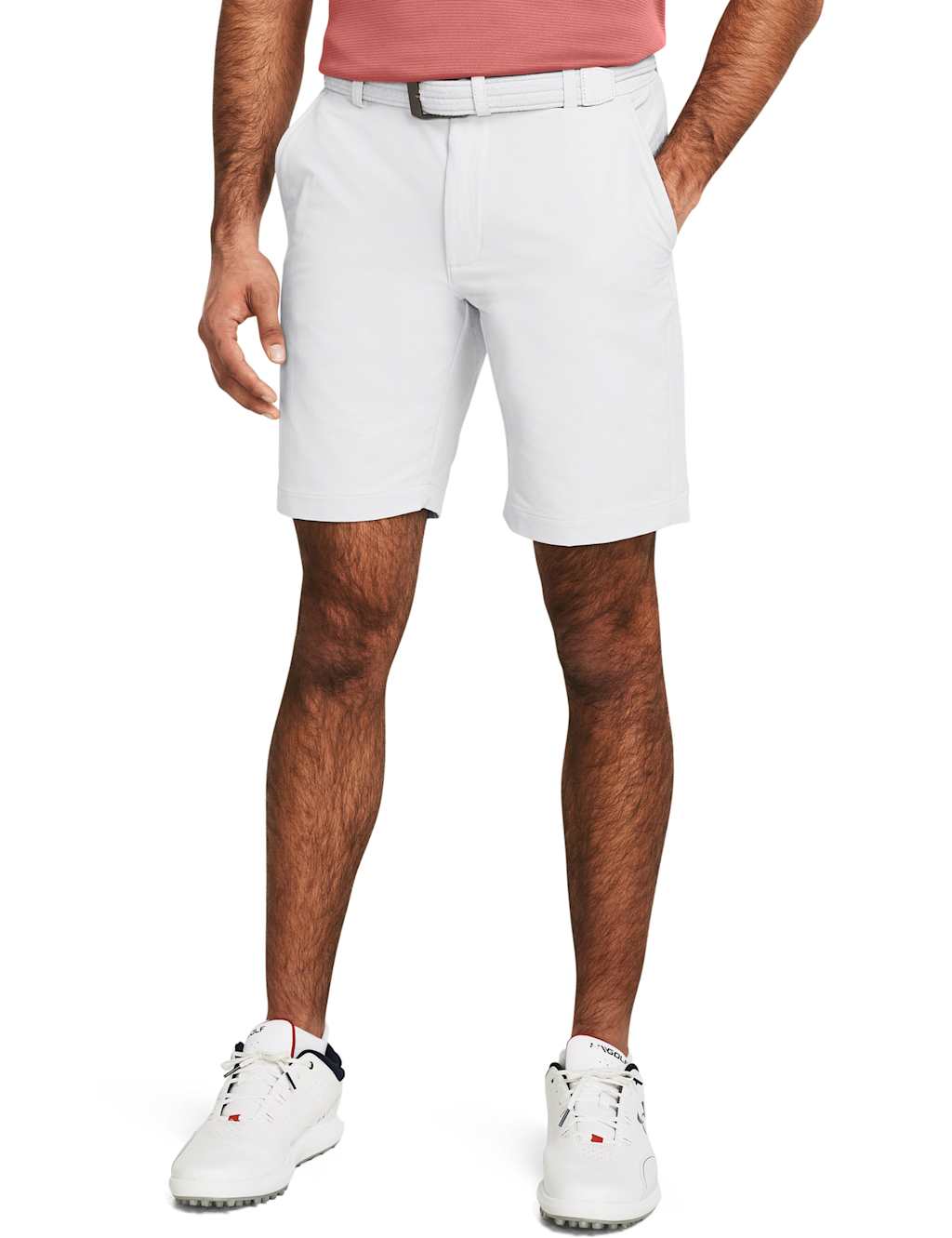 Under Armour Men's Matchplay Tapered Fit Shorts - 32 - Light Grey