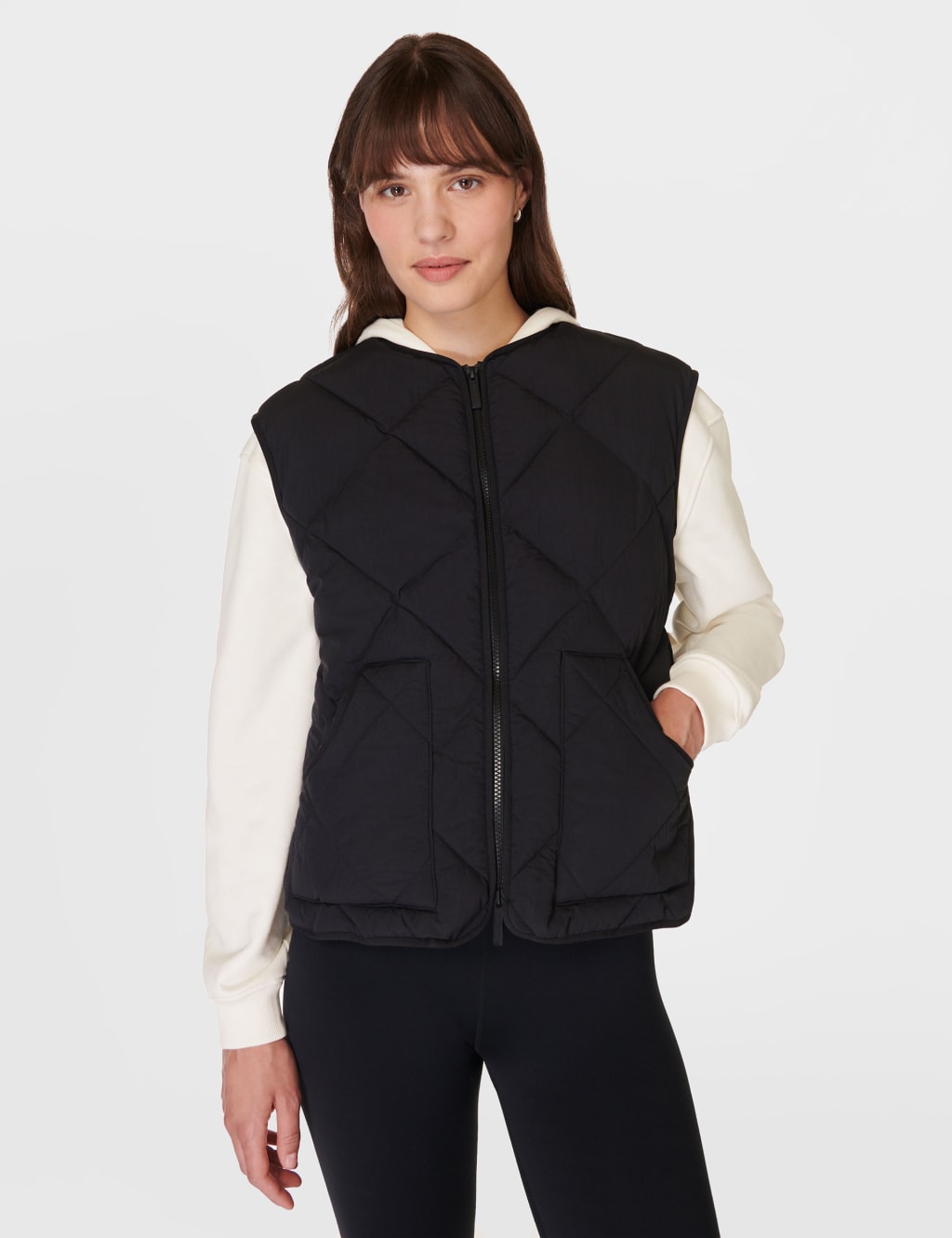 On The Move Quilted Padded Zip Up Gilet