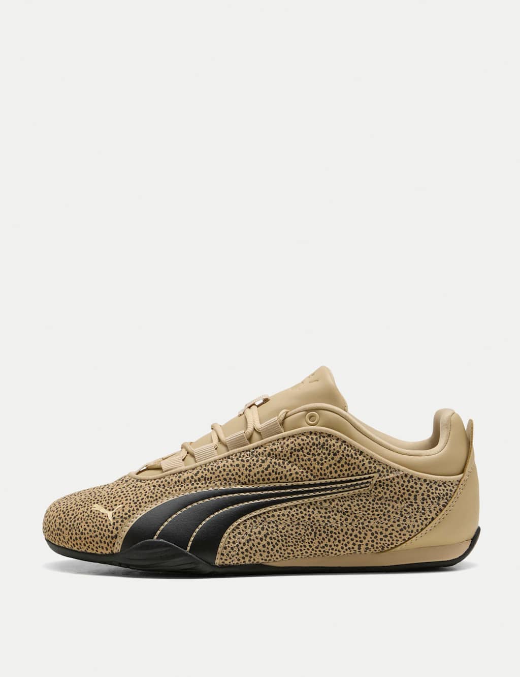 Puma Women's Catch Soleil Topcat Animal Print Trainers - 5 - Brown Mix