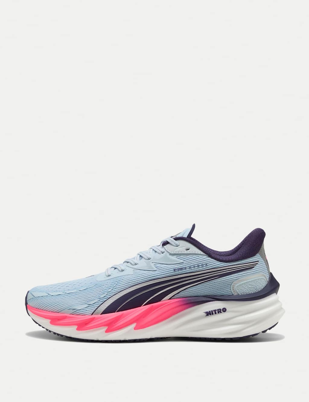 Puma Women's Velocity Nitro 4 Hyrox Sports Trainers - 10 - Light Blue Mix