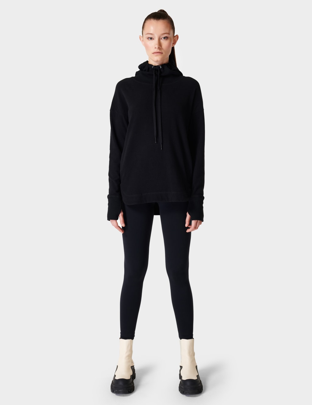 Escape Cotton Blend Fleece Relaxed Hoodie