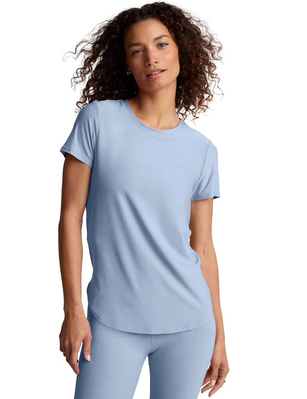 Beyond Yoga Featherweight On The Down Low T-Shirt Light Blue