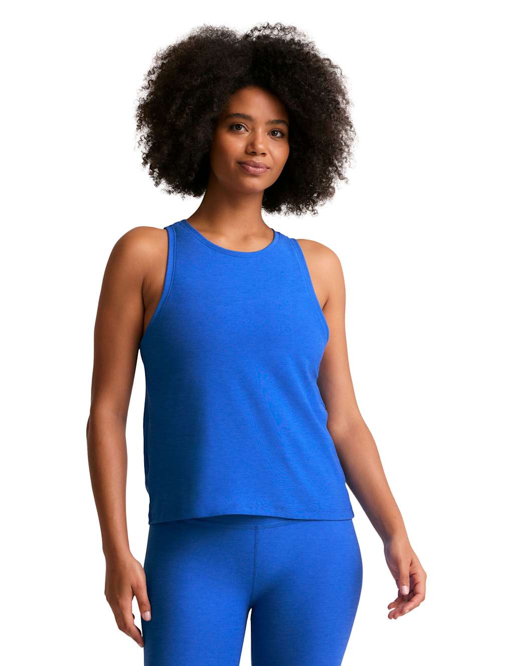 Beyond Yoga Women's Featherweight Rebalance Crew Neck Vest Top - Medium - Bright Blue