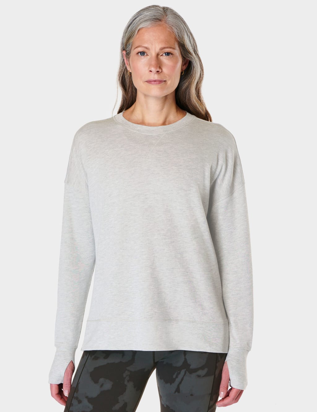 After Class Cotton Blend Longline Sweatshirt