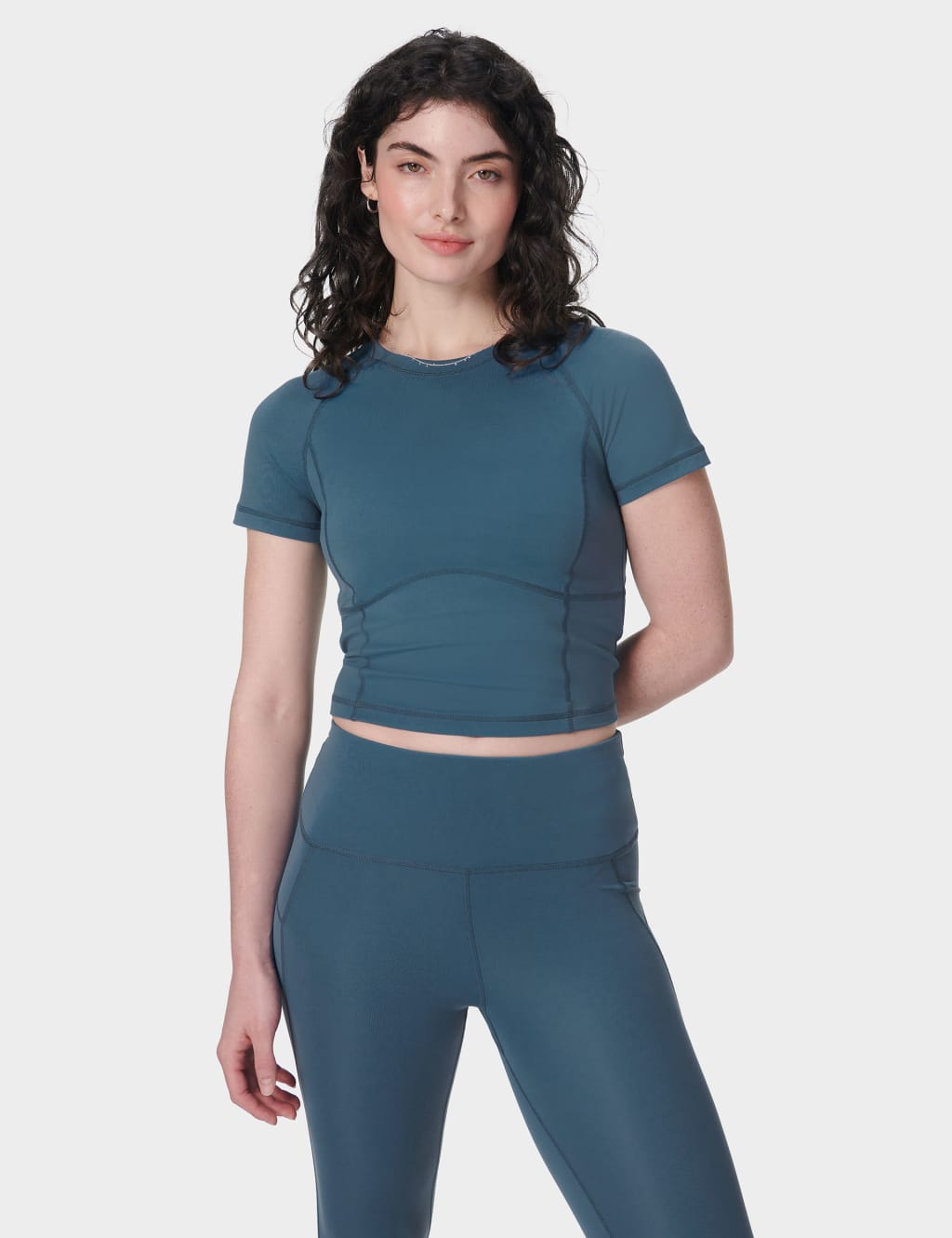 All Day Active Crew Neck Crop T-Shirt