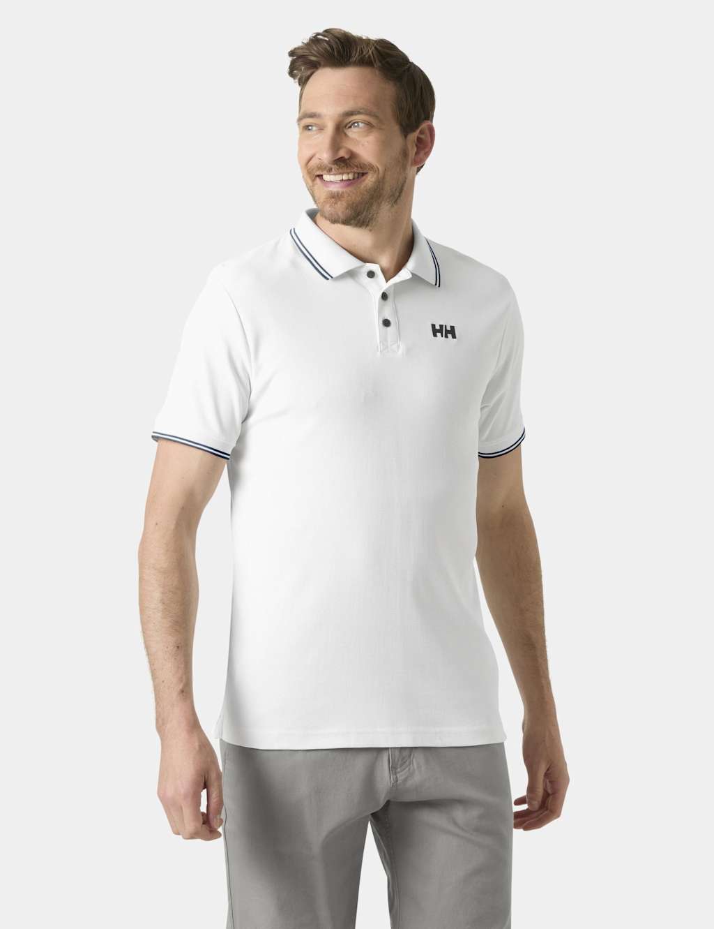 Helly Hansen Men's Pique Polo Shirt - 2XL - White - Available at M&S
