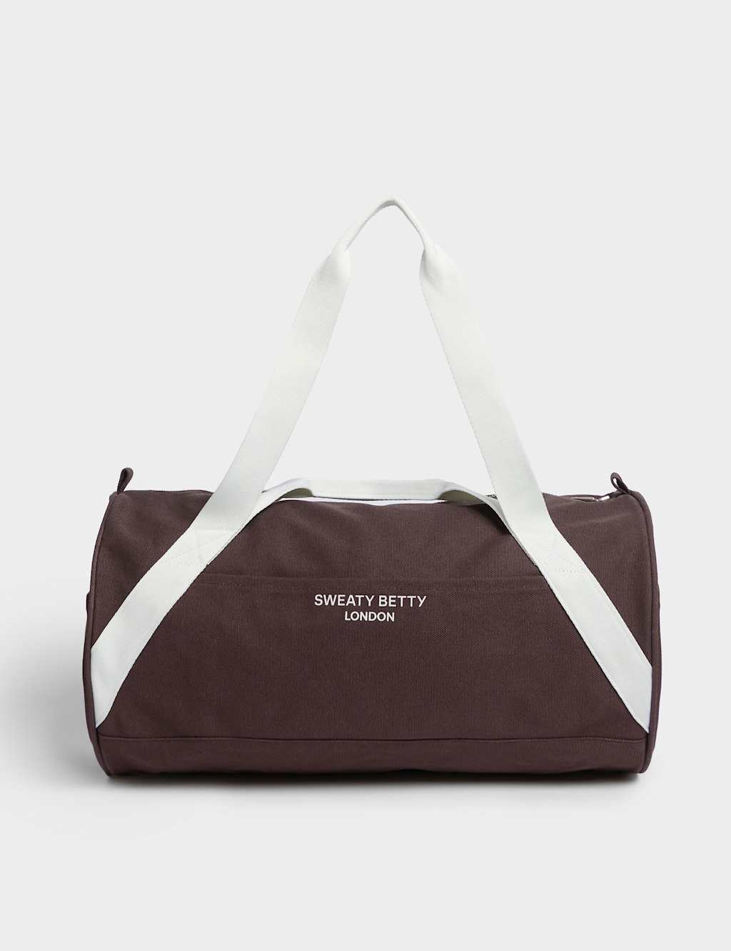 Sweaty Betty Canvas Pure Cotton Duffel Bag Dark Brown