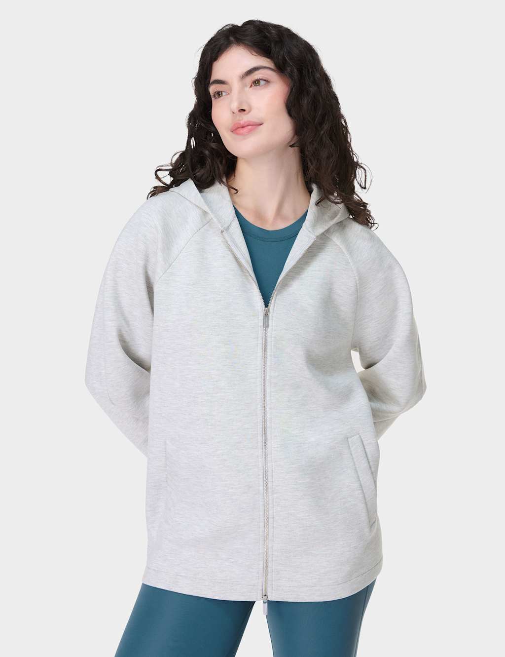 Wind Down Zip Up Oversized Hoodie