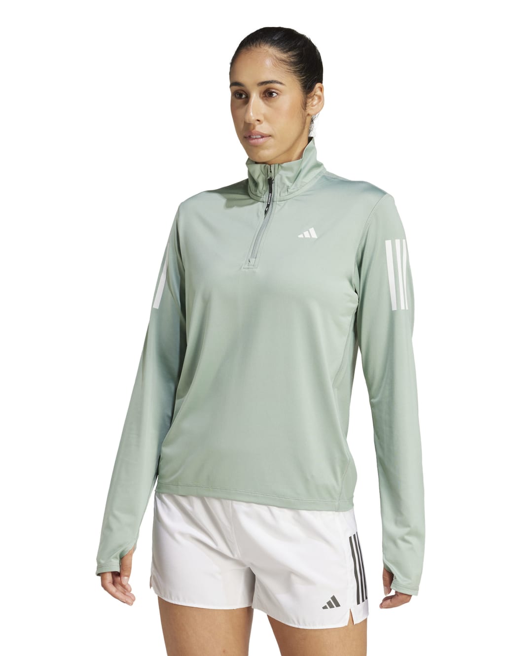 Own The Run Funnel Neck Half Zip Sweatshirt