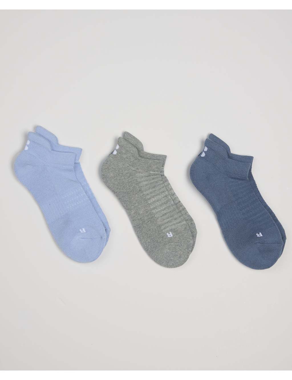 Sweaty Betty Women's 3pk Workout Cotton Rich Trainer Socks - Small-Medium - Brown Mix