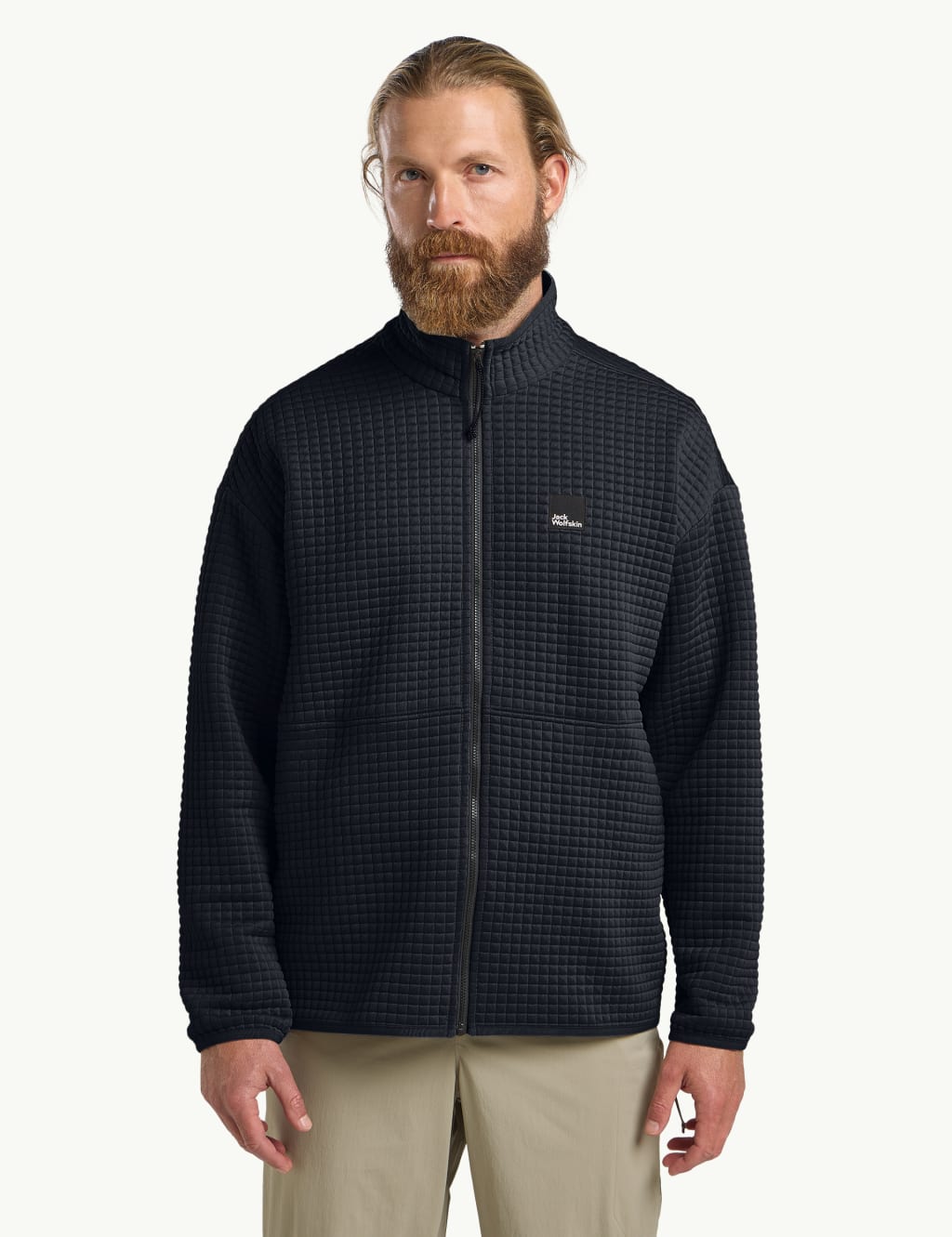 Mogari Textured Zip Up Fleece Jacket