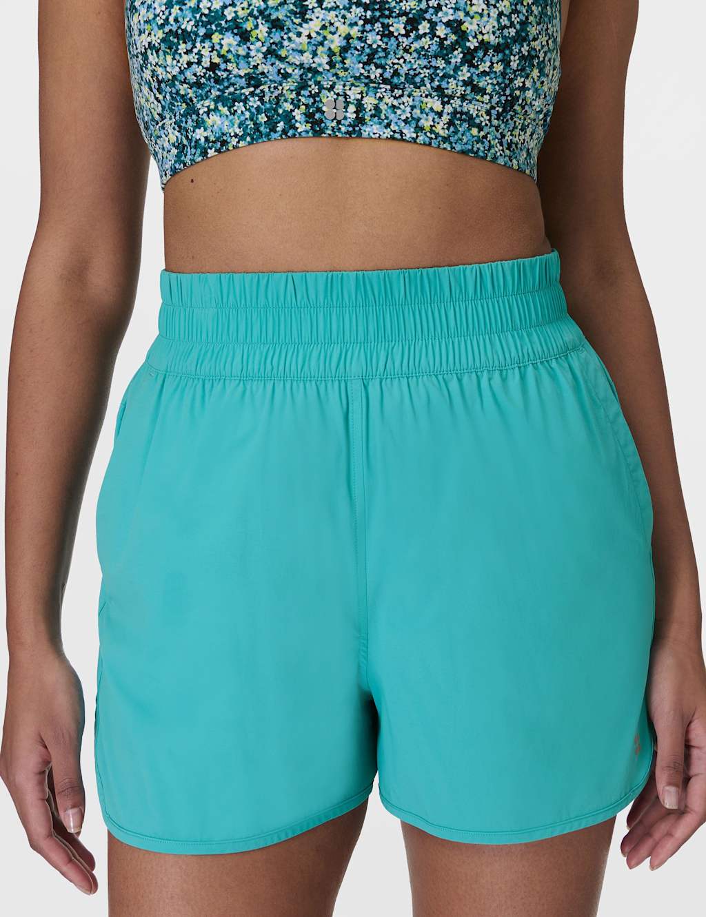 Sweaty Betty Women's Relay High Waisted Running Shorts - Medium - Aqua