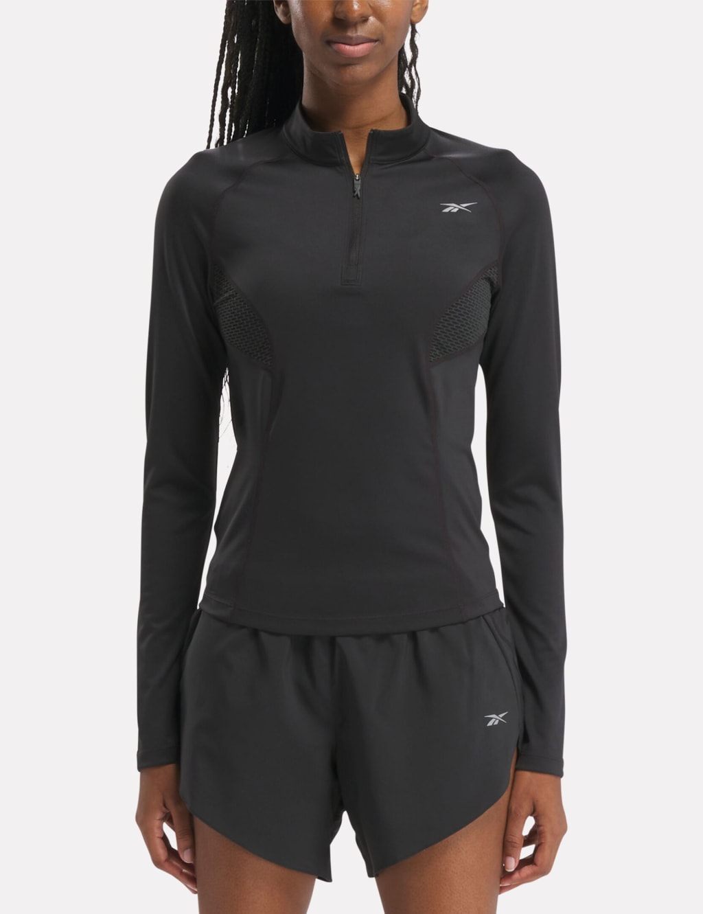 Funnel Neck Fitted Running Top