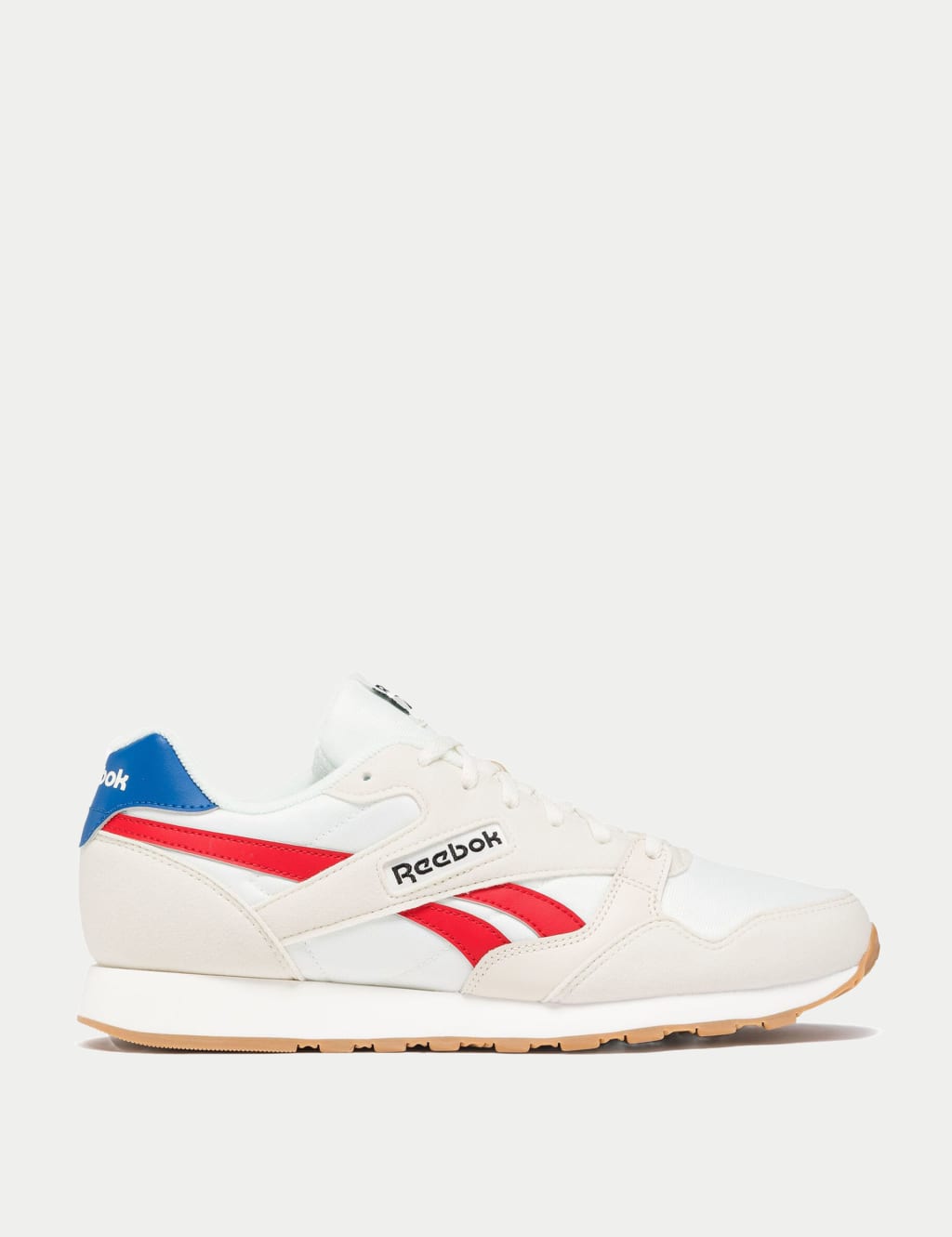 Reebok Court Advance Leather Lace Up Trainers Cream