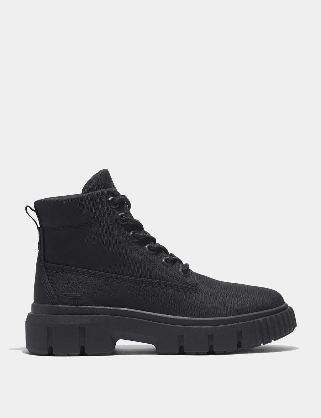 Greyfield Canvas Flat Ankle Boots