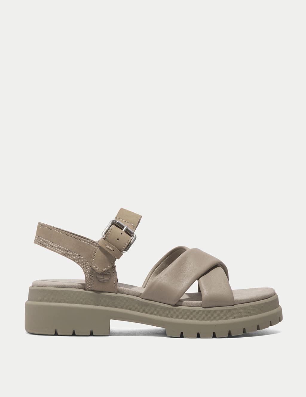 London Vibe Leather Strappy Flatform Sandals