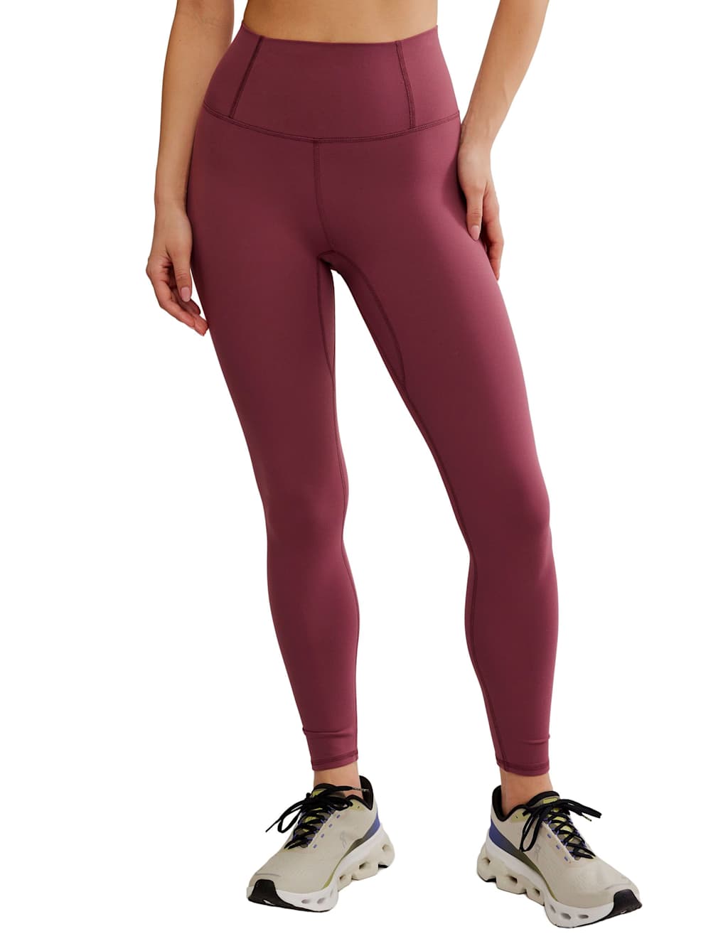 Fp Movement Women's Never Better High Waisted Leggings - Medium - Burgundy