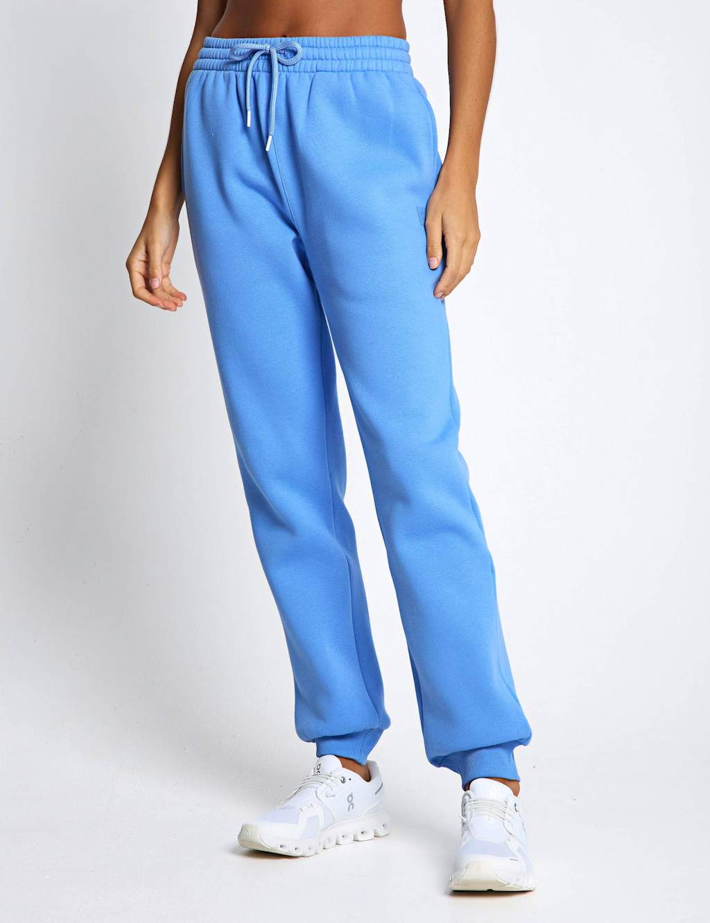 Lilybod Women's Millie Cotton Rich Cuffed Slim Fit Joggers - Medium - Light Blue