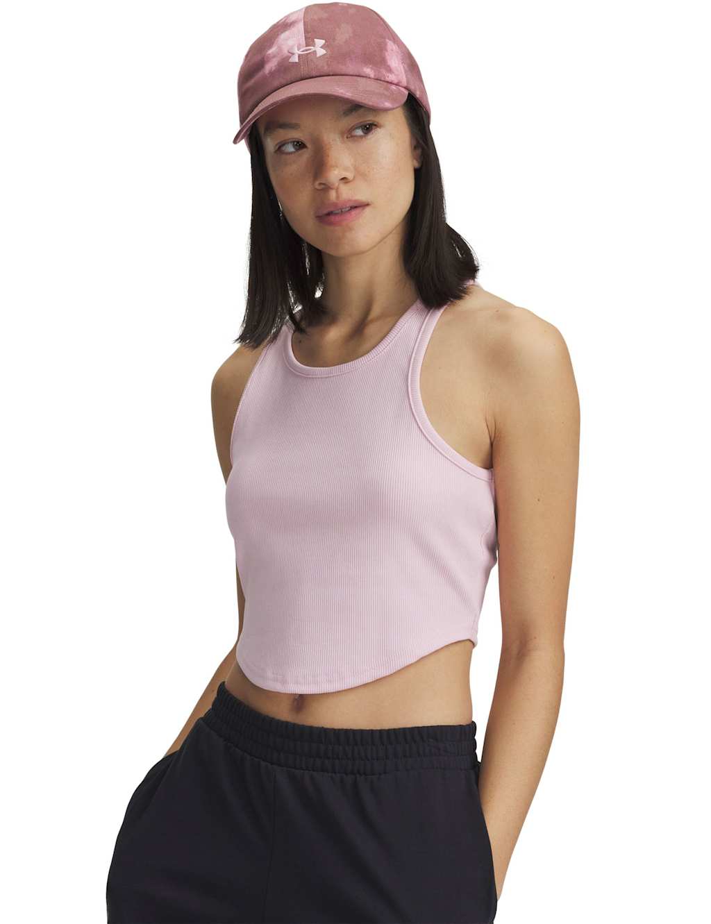 Rival Cotton Rich Ribbed Crop Vest Top