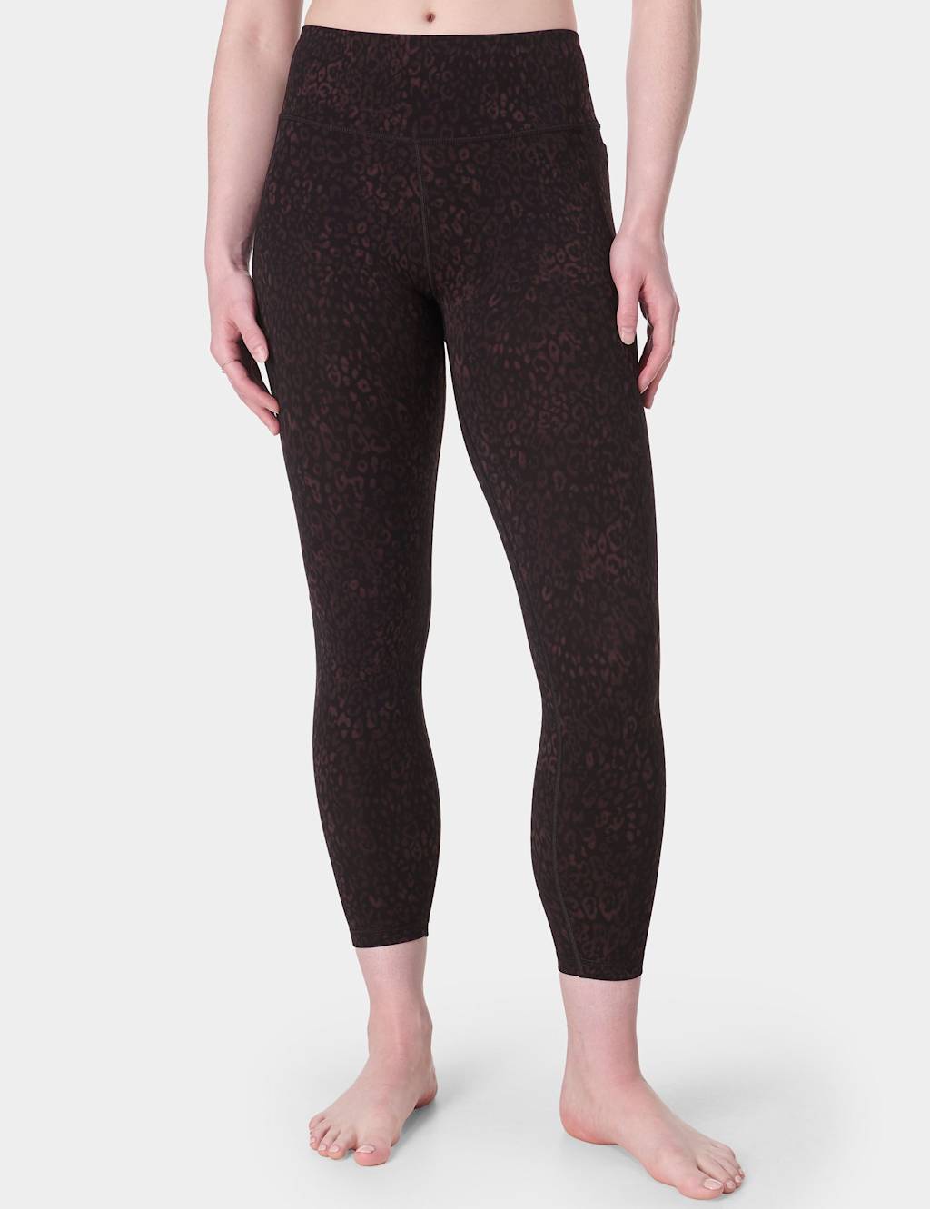 Sweaty Betty Ultimate Printed High Waisted 7/8 Leggings Brown Mix