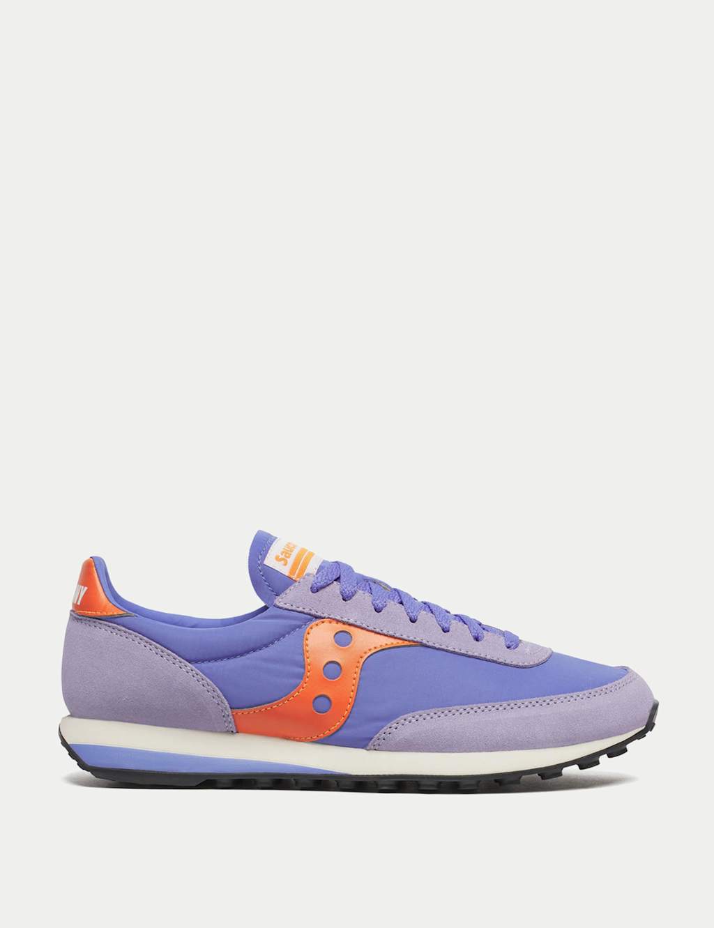 Saucony Women's Trainer 80 Leather Trainers - 8 - Purple Mix