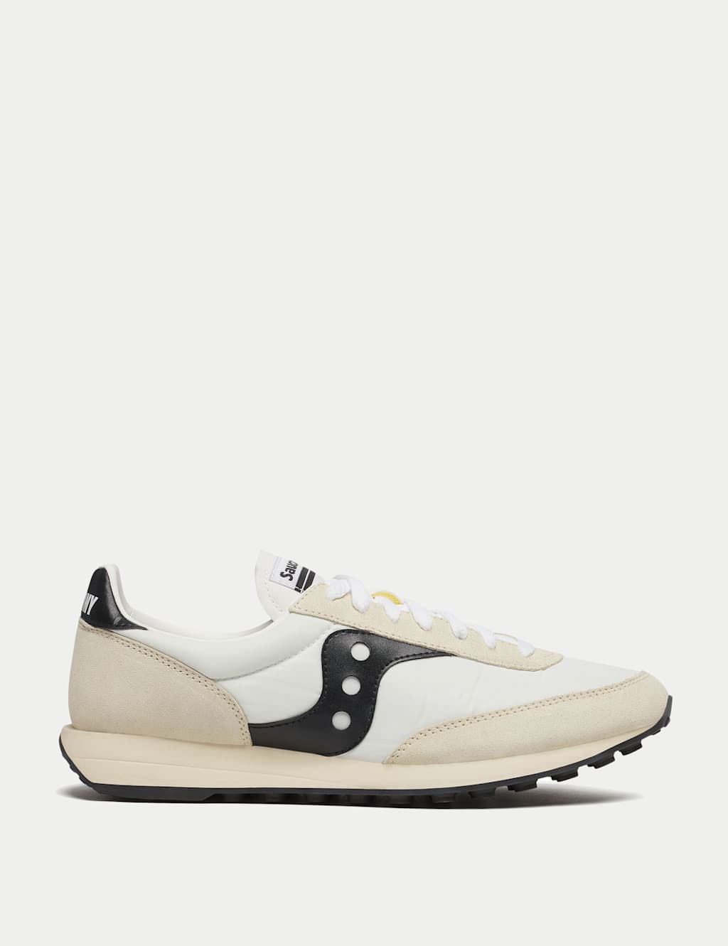 Saucony Trainer 80 Leather Trainers White/Black