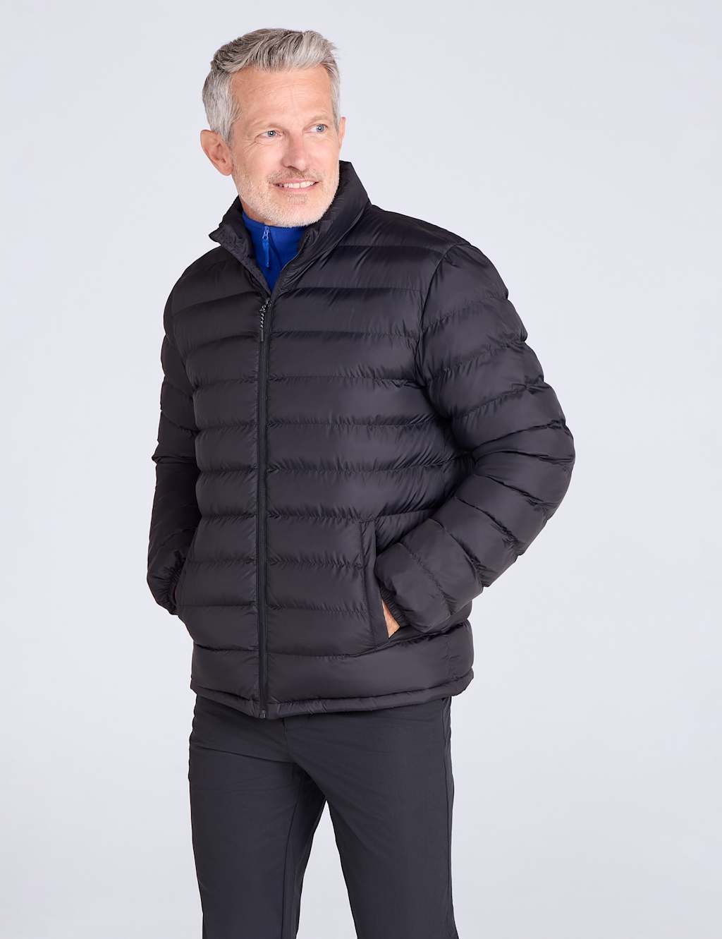 Mountain Warehouse Men's Vista Water Resistant Padded Jacket - XL - Black - Available at M&S