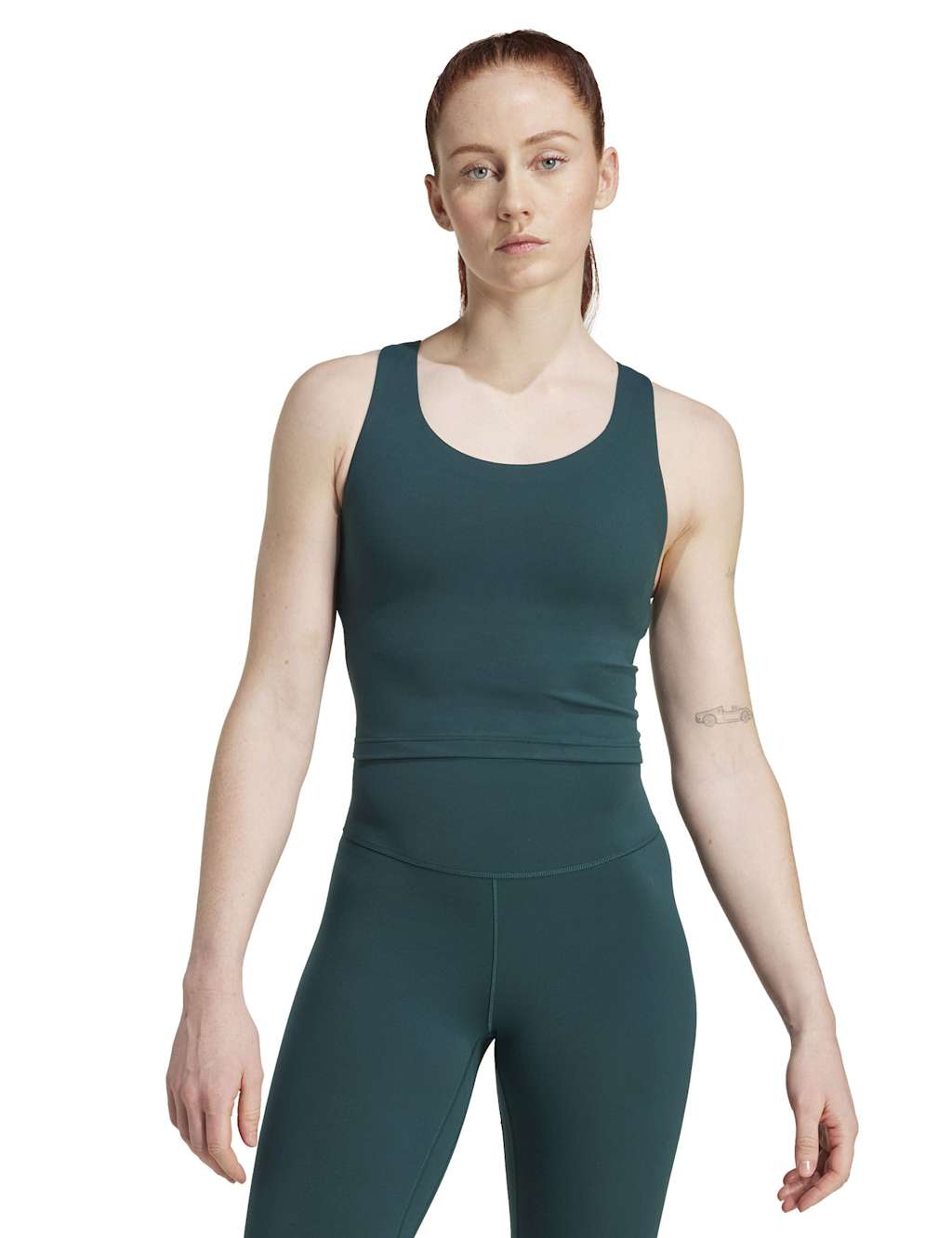 Adidas All Me Medium Support Non Wired Sports Bra Emerald