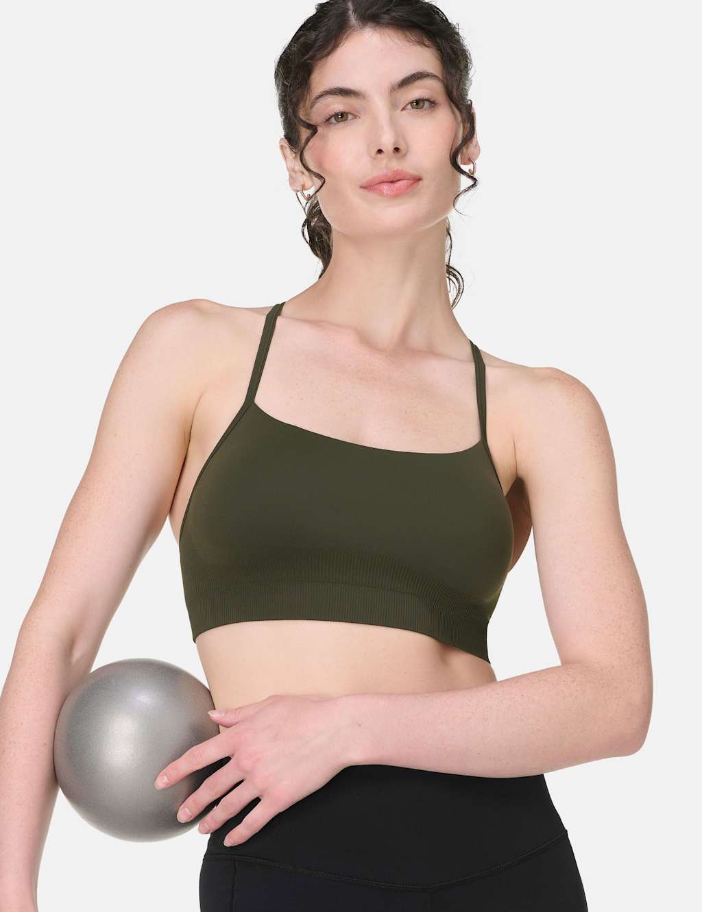 Sweaty Betty Spirit Restored Yoga Bra Green