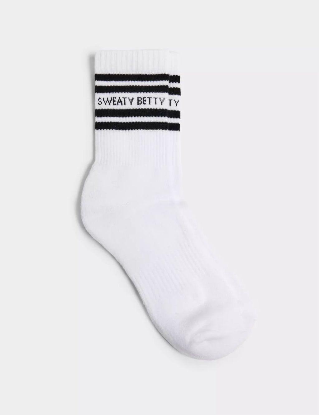 Sweaty Betty Varsity Slogan Cotton Rich Socks White Mix