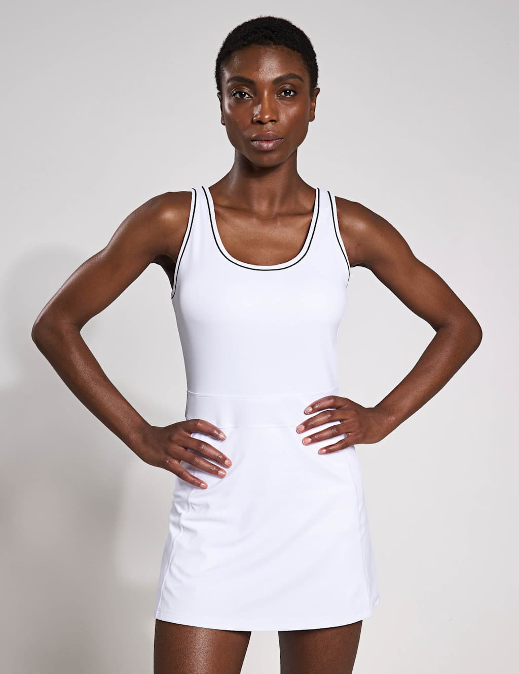 Bonnie Scoop Neck Mini Sports Dress