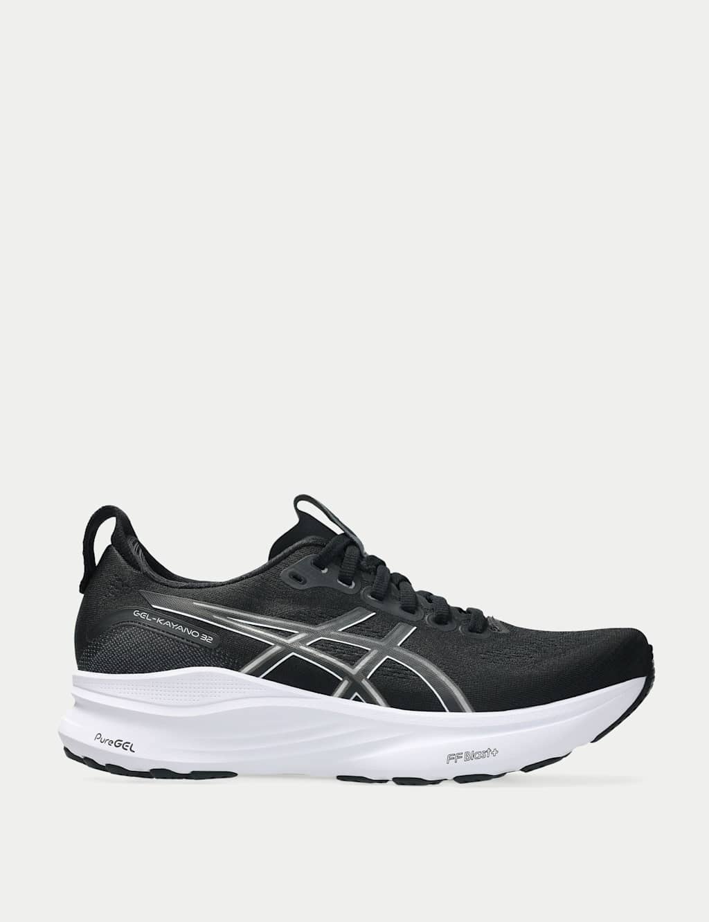 Asics Women's Gel-Kayano 32 Trainers - 6 - Black Mix, White Mix,Black Mix