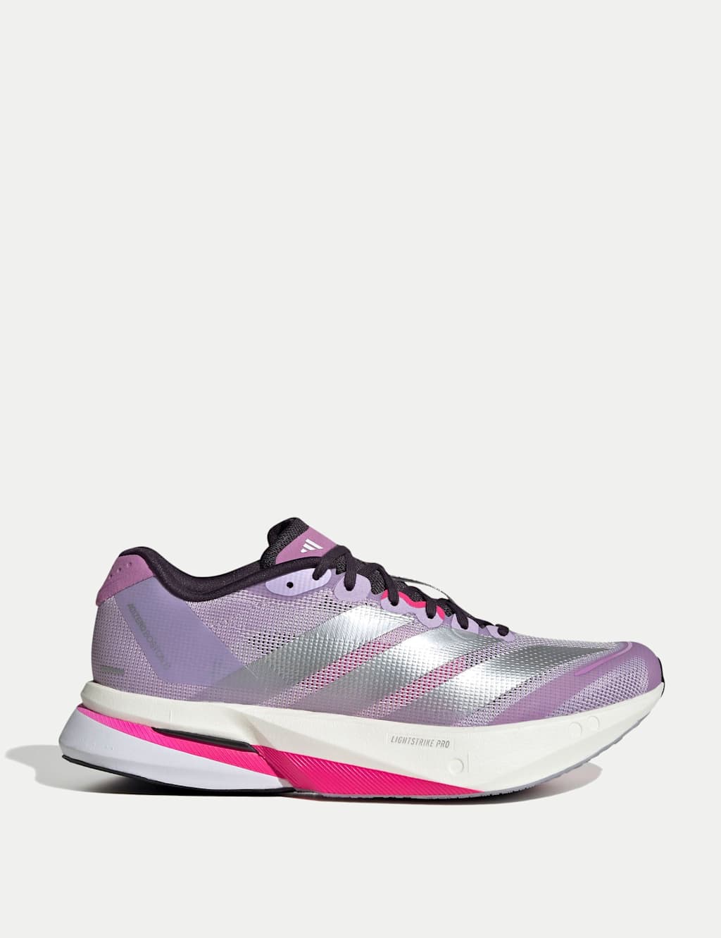 Adidas Women's Adizero Boston 13 Sports Trainers - 6 - Light Purple, Light Purple