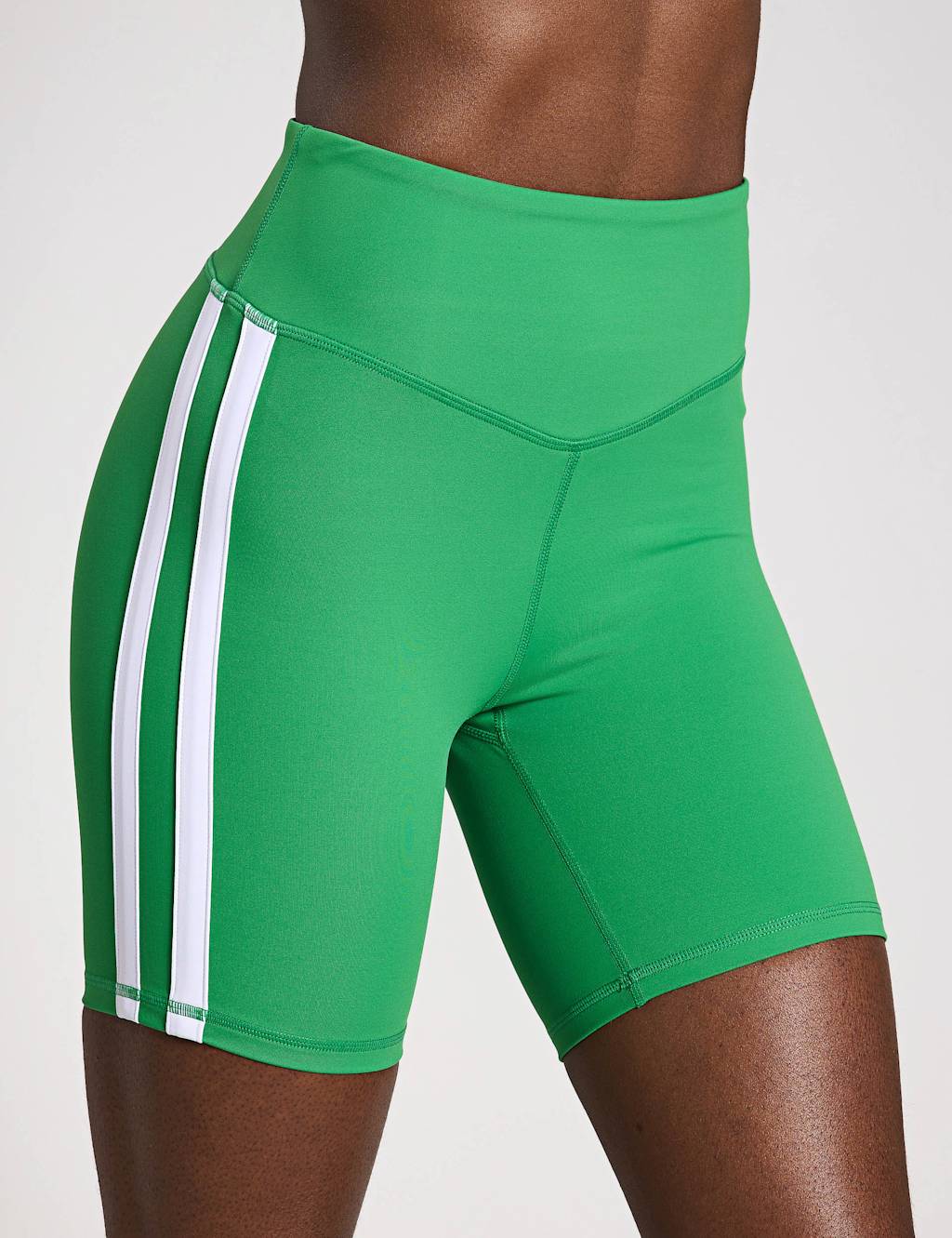 Sam Side Stripe High Waisted Gym Shorts