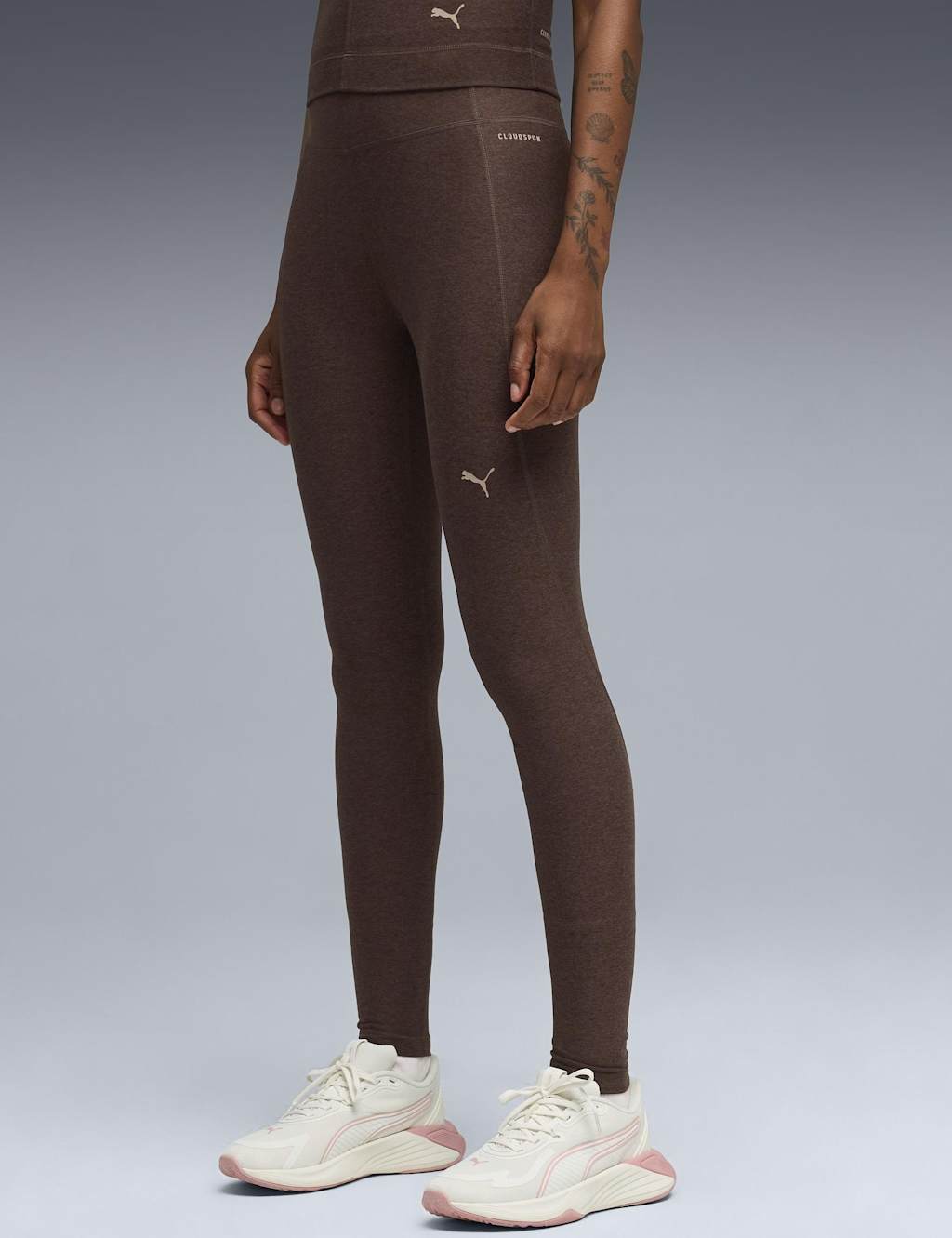 Puma Women's Cloudspun High Waisted Leggings - Large - Brown
