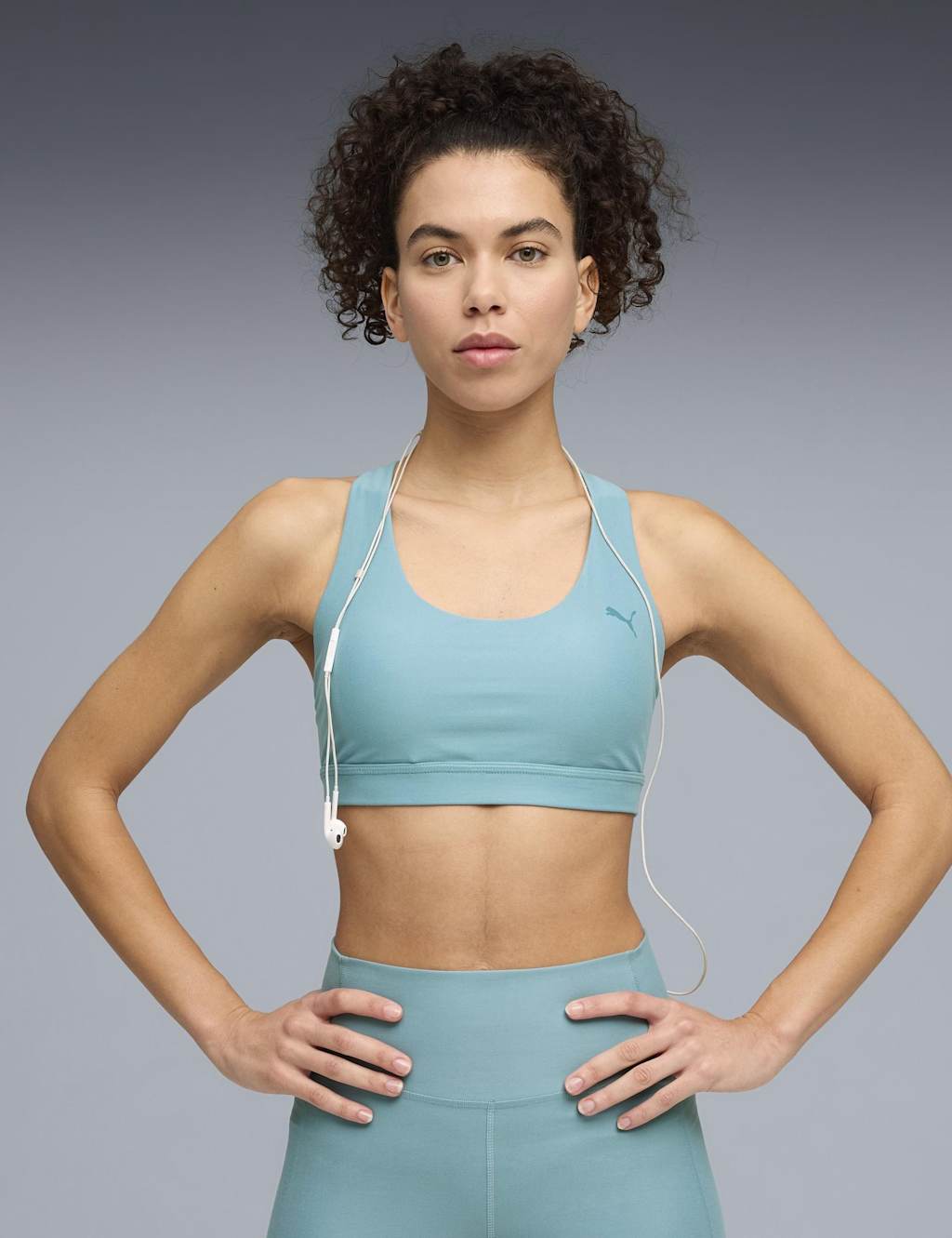 Puma Women's Cloudspun Total Support Sports Bra - Large - Blue