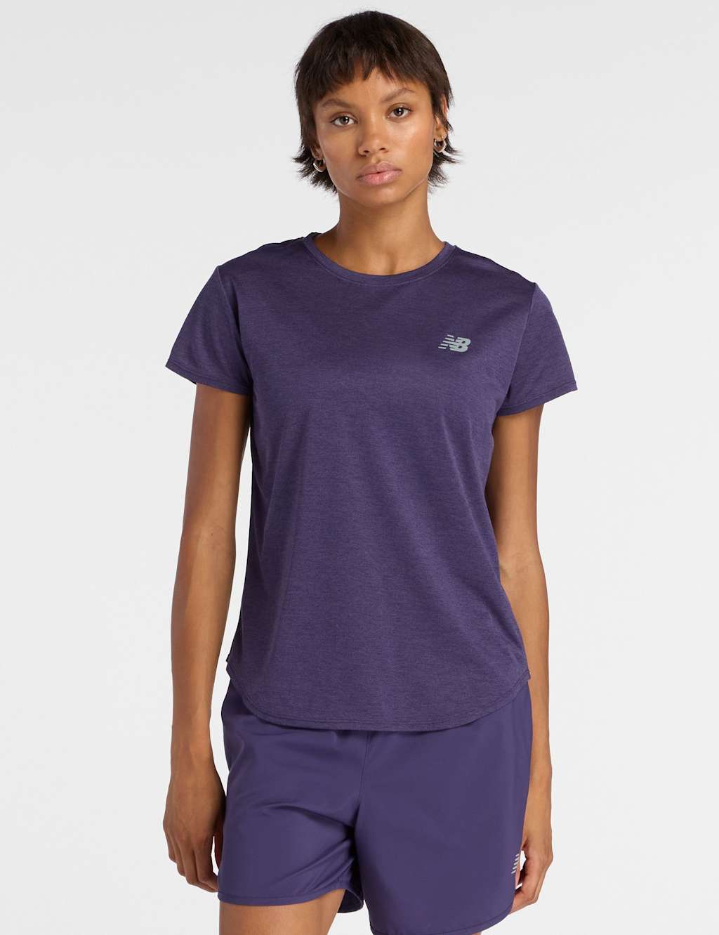 New Balance Women's Round Neck Workout T-Shirt - Small - Dark Navy