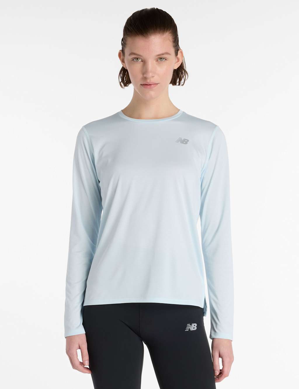 New Balance Round Neck Top Pale Blue
