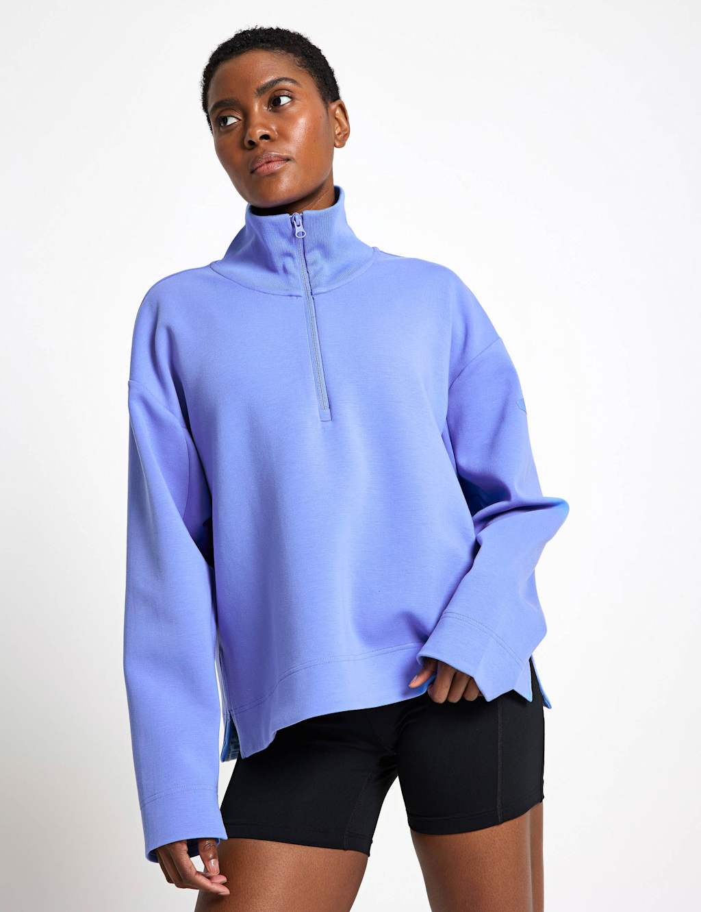 Adidas All SZN Fleece Sweatshirt Light Blue