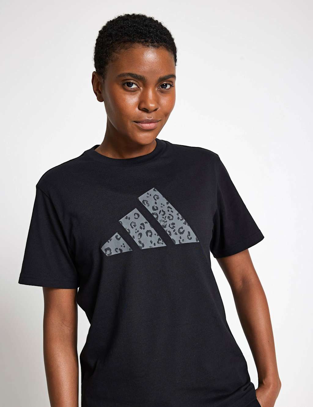 Adidas Animal Graphic T-Shirt Black Mix