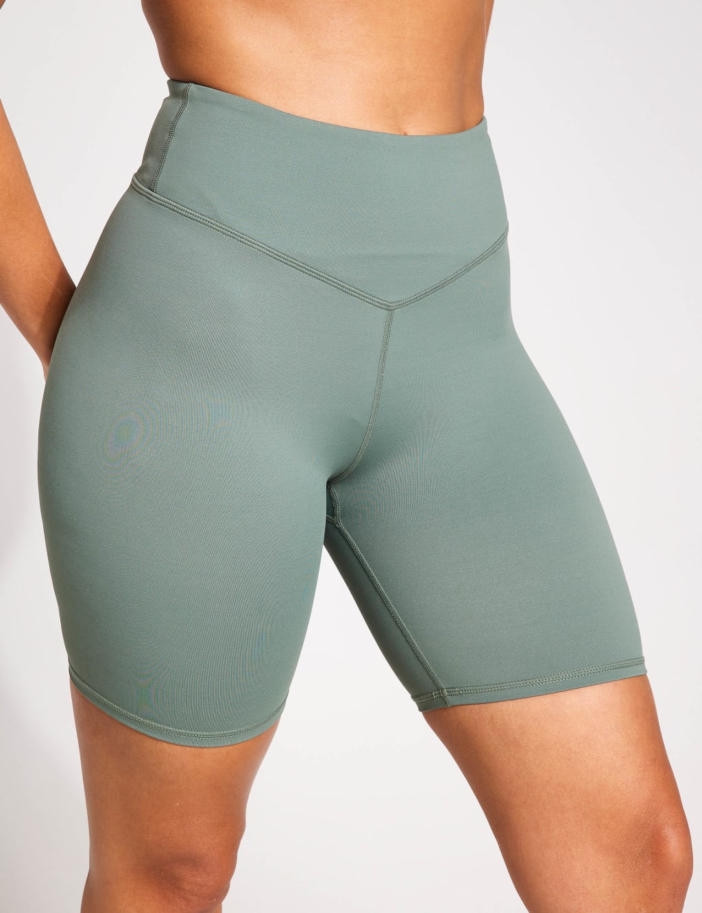 Adidas Women's Optime Essentials Shine 7/8 Leggings - Small - Dark Khaki
