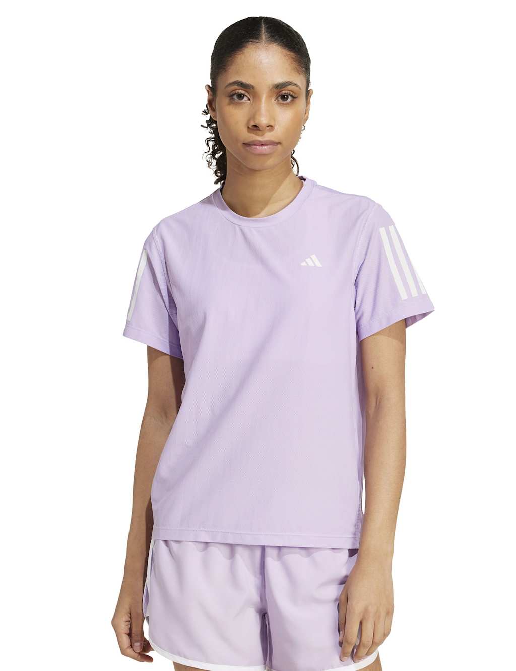 Adidas Own The Run Crew Neck Running T-Shirt Lilac