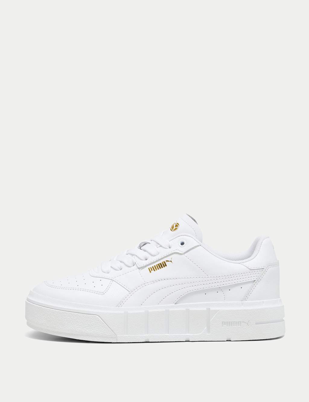 Puma Women's Cali Court Leather Trainers - 6 - White, White,Ivory