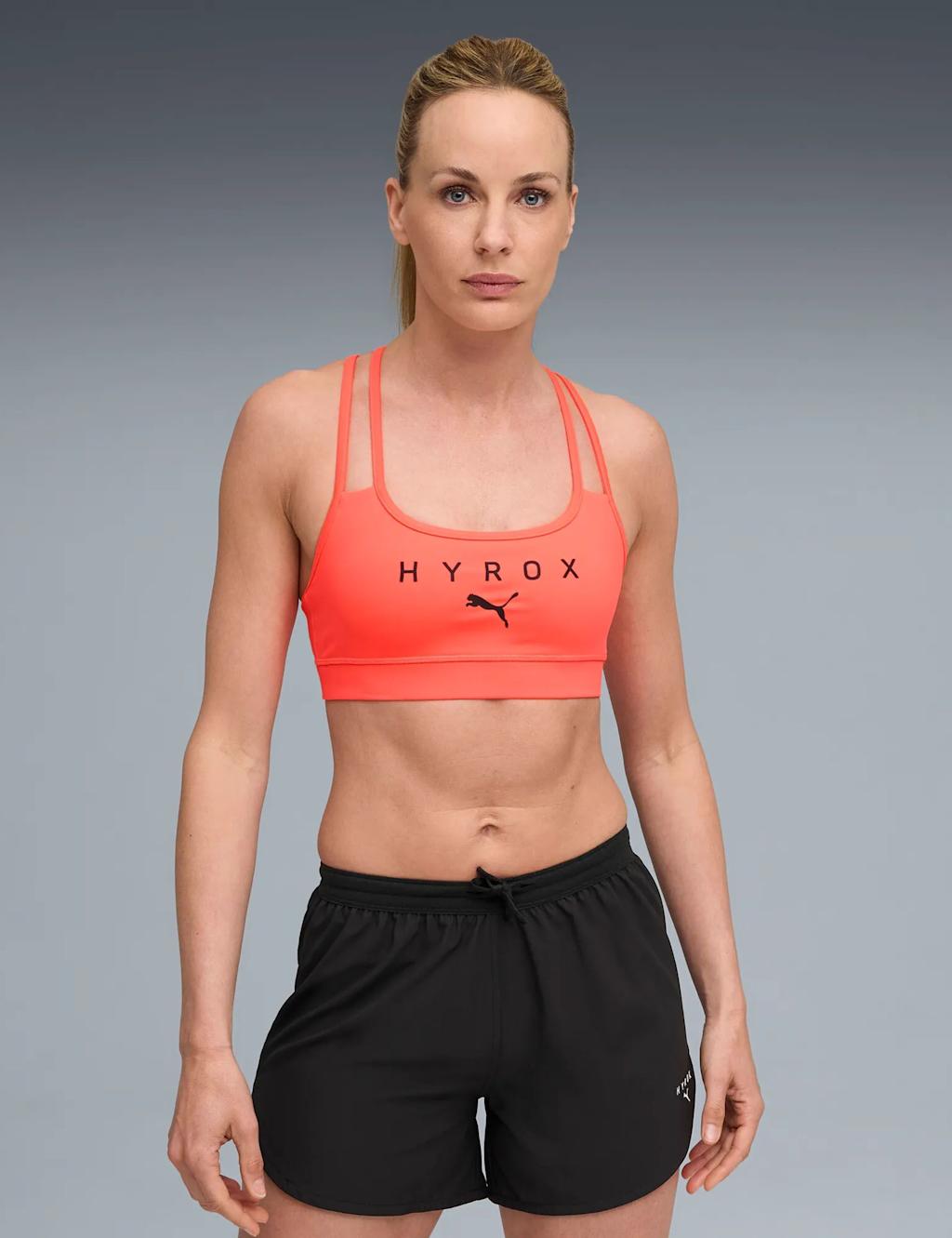 Puma Women's X Hyrox Move Strappy Sports Bra - Bright Red, Bright Red