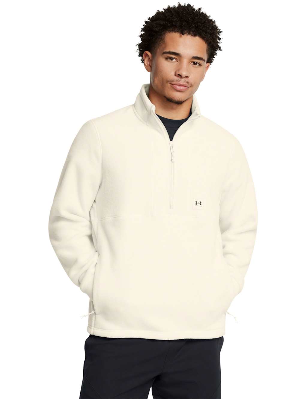 Under Armour Men's Expanse Half Zip Fleece - Ivory, Ivory