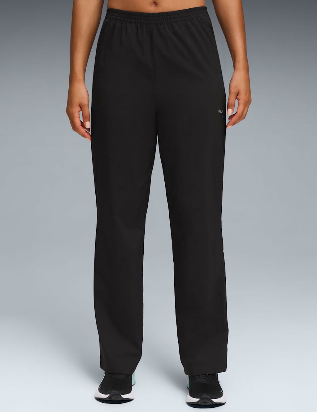 Puma Fashion High Waisted Straight Leg Joggers Black