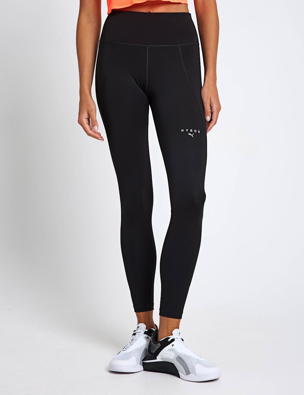 Puma X Hyrox Essential Mid Rise Gym Leggings Black