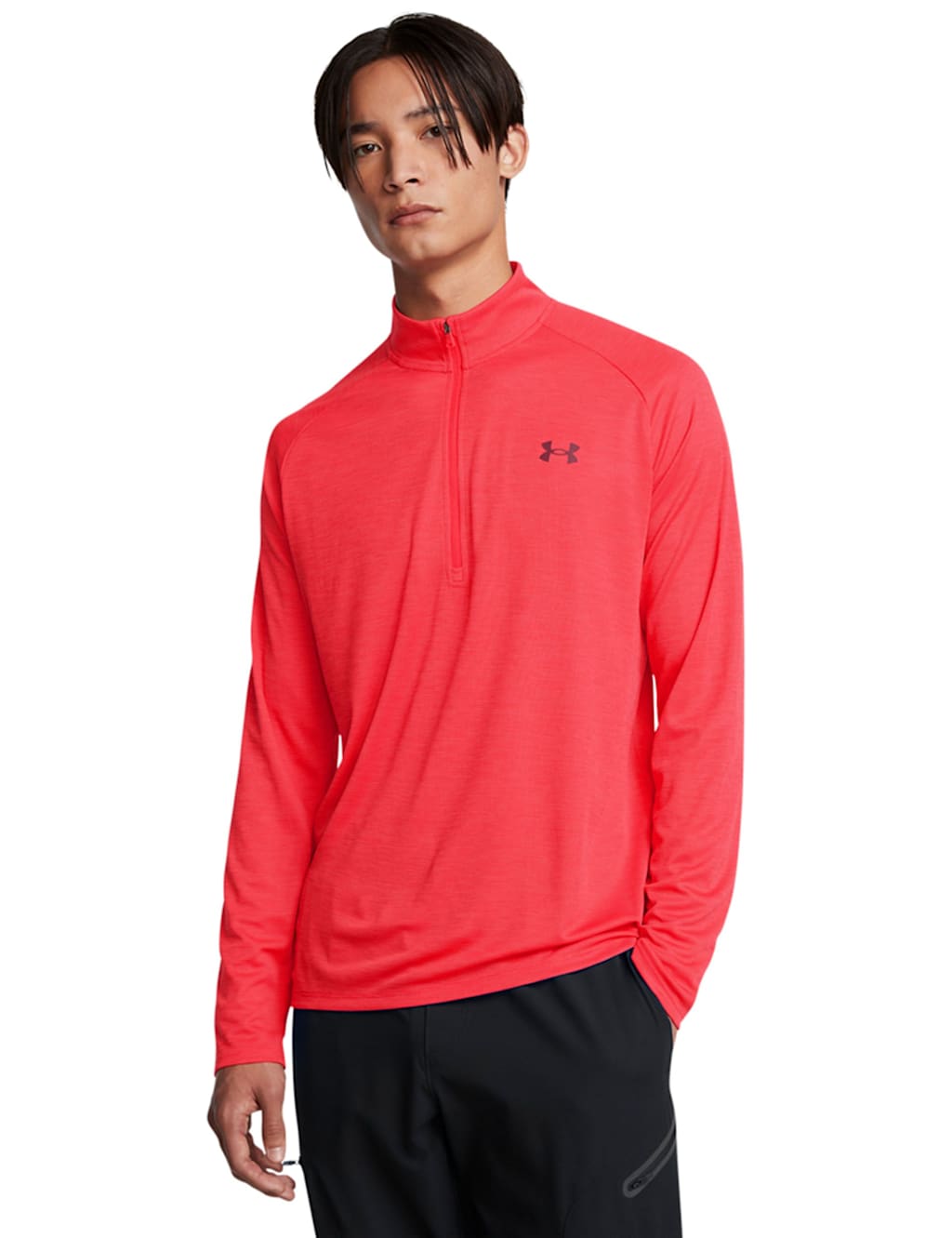 Under Armour Qualifier Half Zip Long Sleeve Top Fuchsia