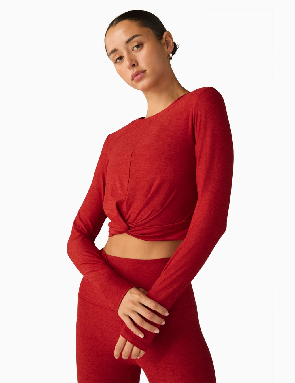 Featherweight Center Stage Crop Yoga Top
